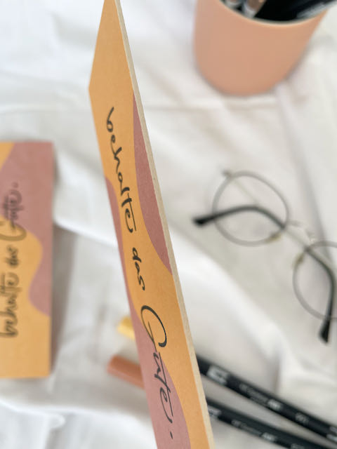 Lesezeichen, Jahreslosung 25, behalte das Gute