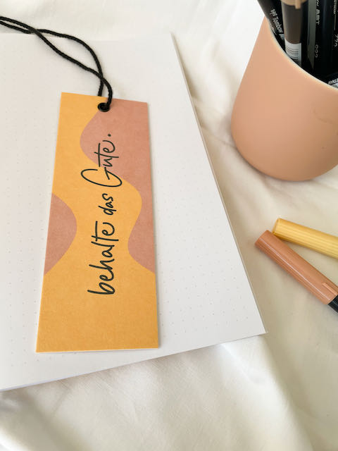 Lesezeichen, Jahreslosung 25, behalte das Gute, lettersandbeauties, christlicher onlineshop, christliche Geschenke