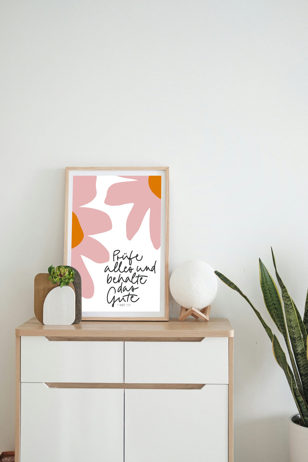 christliches Poster, Bibelversposter, christlicher onlineshop, lettersandbeauties, Jahreslosung 202, prüfe alles und behalte das Gute