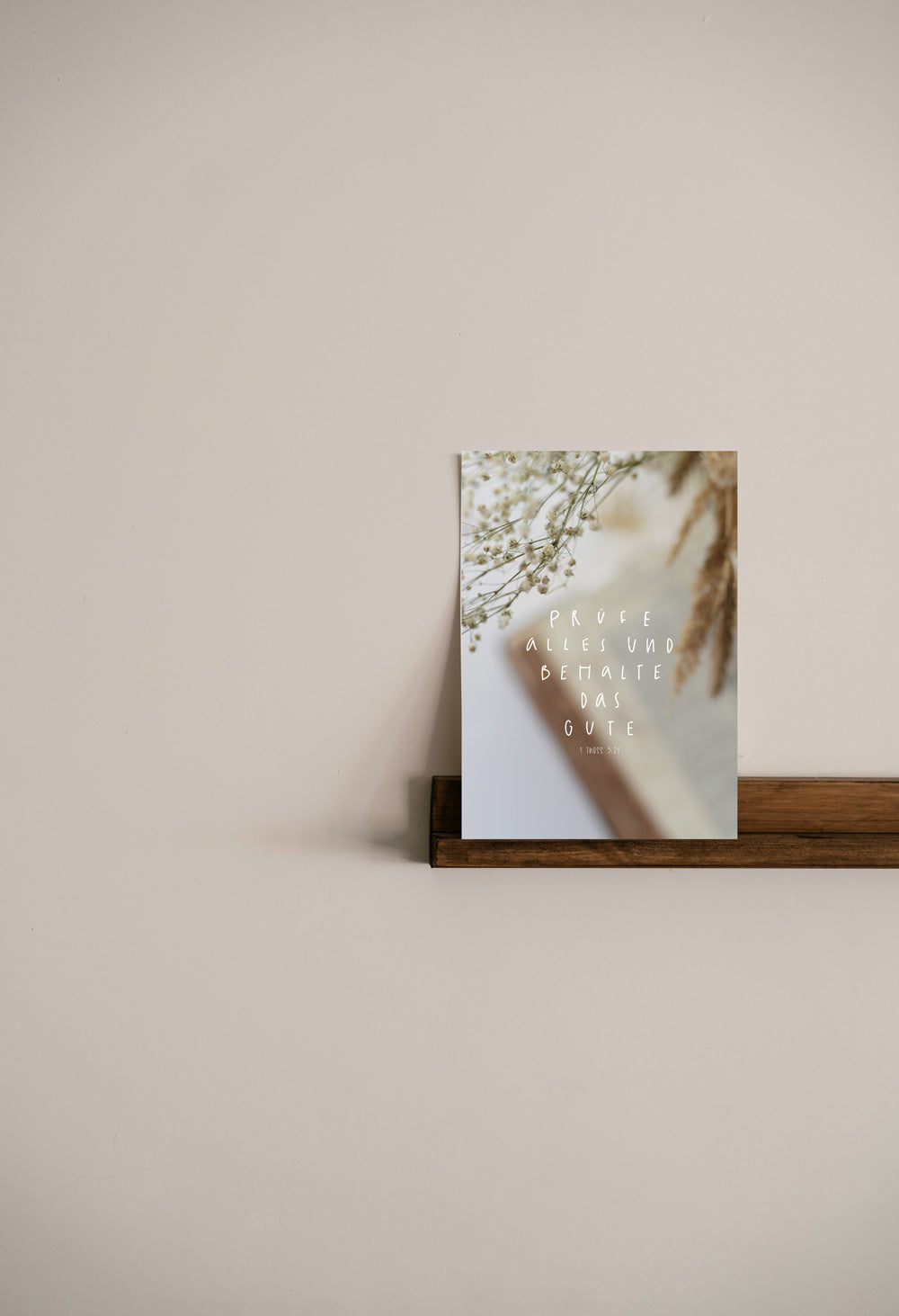 christliches Poster, Bibelversposter, christlicher onlineshop, lettersandbeauties, Jahreslosung 2025, prüfe alles und behalte das Gute