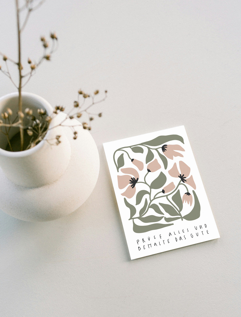 Jahreslosung 2025, Prüfe alles und behalte das Gute, Postkarten zur Jahreslosung, christliche Postkarten, Karten für die Gemeinde, Hauskreis, lettersandbeauties