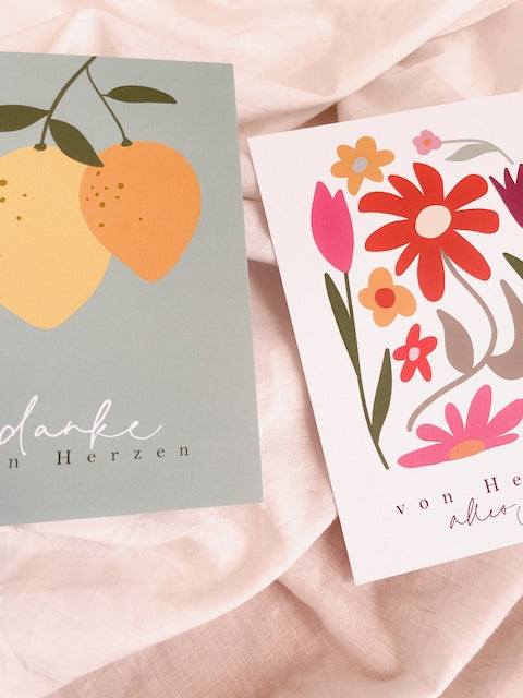 Kartenset "von Herzen"