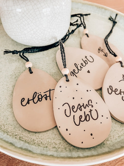 Oster-Anhänger-Set "Jesus lebt"