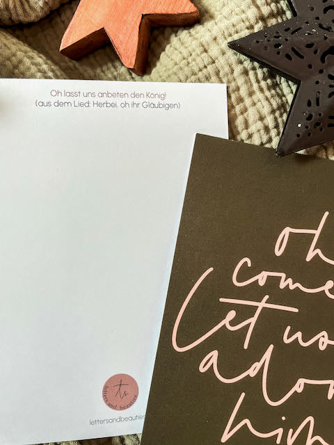 Weihnachtskarte mit Bibelvers, christliche Weihnachtskarten, christlicher onlineshop, Friedefürst, Jesus der Retter ist da, lettersandbeauties, gesegnete Weihnachten, Immanuel, Gott ist mit uns