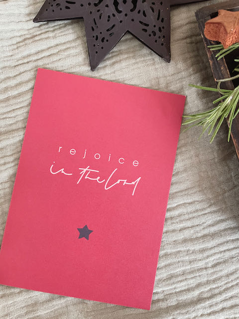 Weihnachtskartenset "glory to the newborn king"