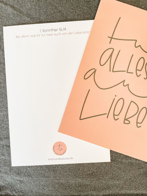 Postkarten mit Bibelvers, Jahreslosung, christlicher shop, christliche Geschenke, lettersandbeauties