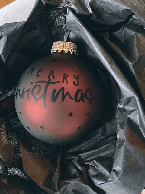 personalisierte Weihnachtskugel, Weihnachtskugel mit Text, Weihnachtsgeschenk