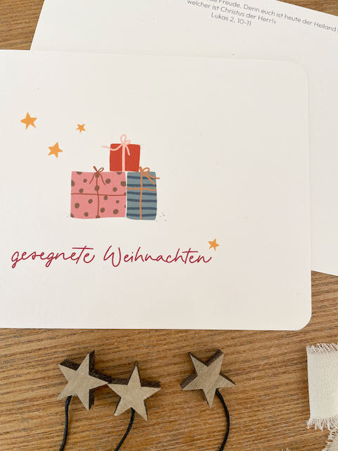 Weihnachtskarte mit Bibelvers, christliche Weihnachtskarten, christlicher onlineshop, Friedefürst, Jesus der Retter ist da, lettersandbeauties, gesegnete Weihnachten, Lukas 2, 10-11 euch ist heute der Heiland geboren