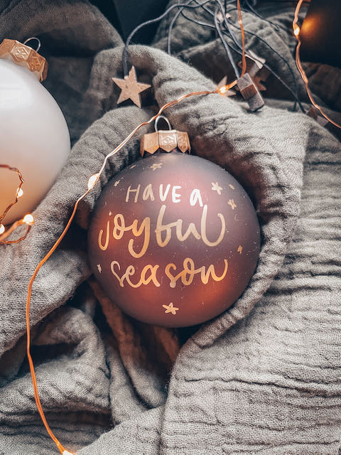 personalisierte Weihnachtskugel, Weihnachtskugel mit Text, Weihnachtsgeschenk