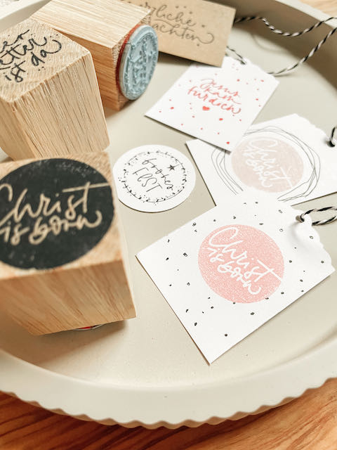 christlicher onlineshop, lettersandbeauties, Tabea Röger, Stempel, DIY, der Retter ist da, Jesus kam für dich, Weihnachtsgeschenke, Stempel für Weihnachtskarten