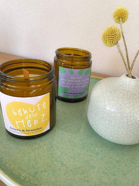 Duftkerze mit Lemongrass "Spring"