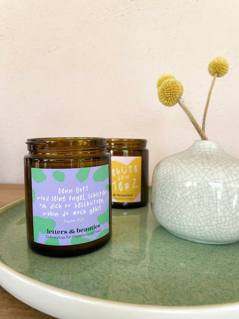 Duftkerze mit Lemongrass "Spring"