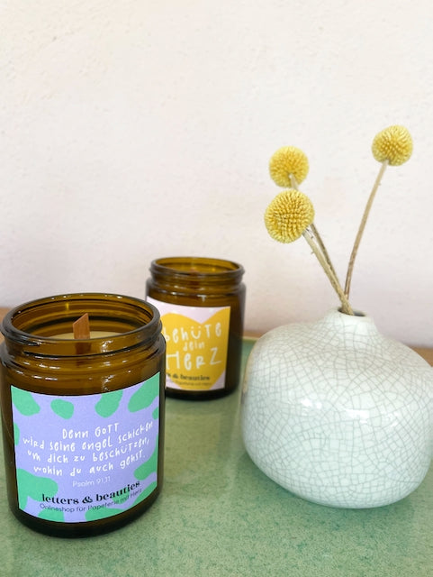 Duftkerze mit Lemongrass "Spring"