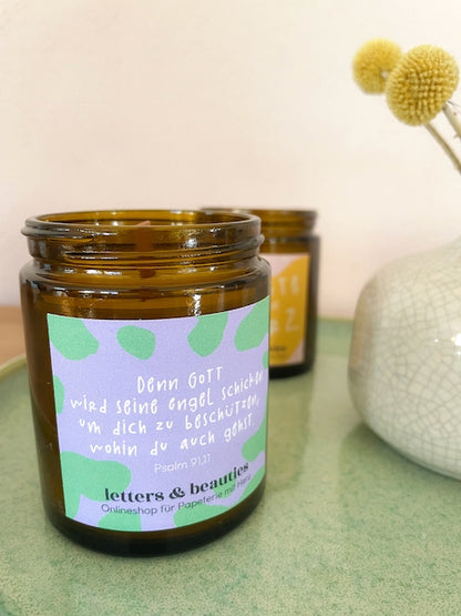 Duftkerze mit Lemongrass "Spring"