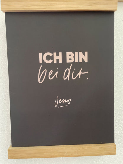 Poster "Ich bin bei dir - Jesus"