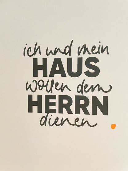 Poster "ich und mein Haus"