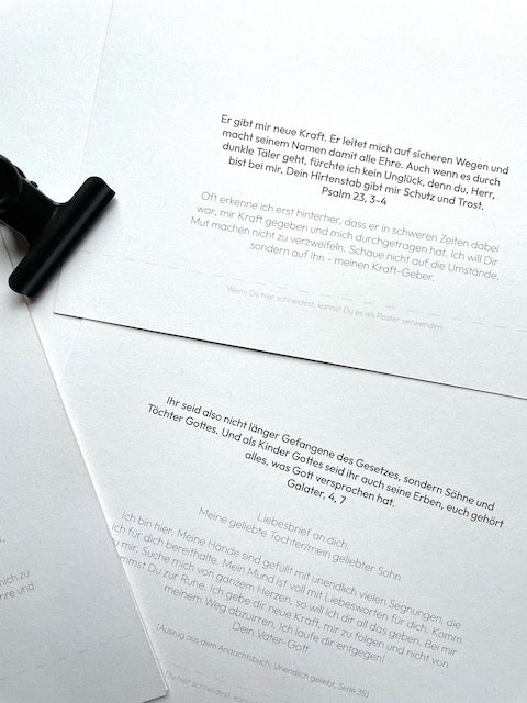 christlicher Kalender, Kalender mit Bibelversen, Wandkalender mit Metallklammer, immerwährender Kalender, Mutmachende Sprüche, Jesus ist mein Heiler