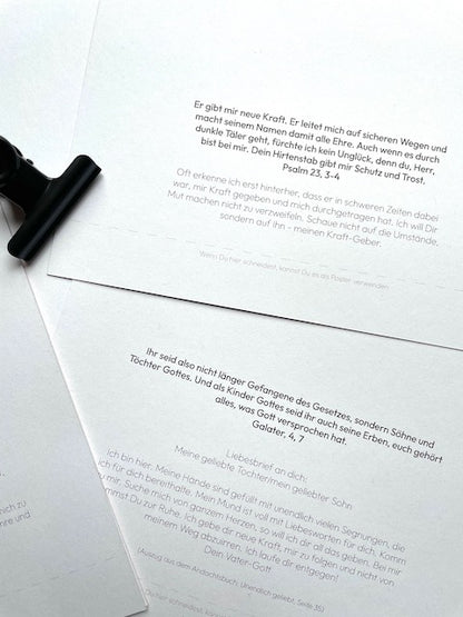 christlicher Kalender, Kalender mit Bibelversen, Wandkalender mit Metallklammer, immerwährender Kalender, Mutmachende Sprüche, Jesus ist mein Heiler