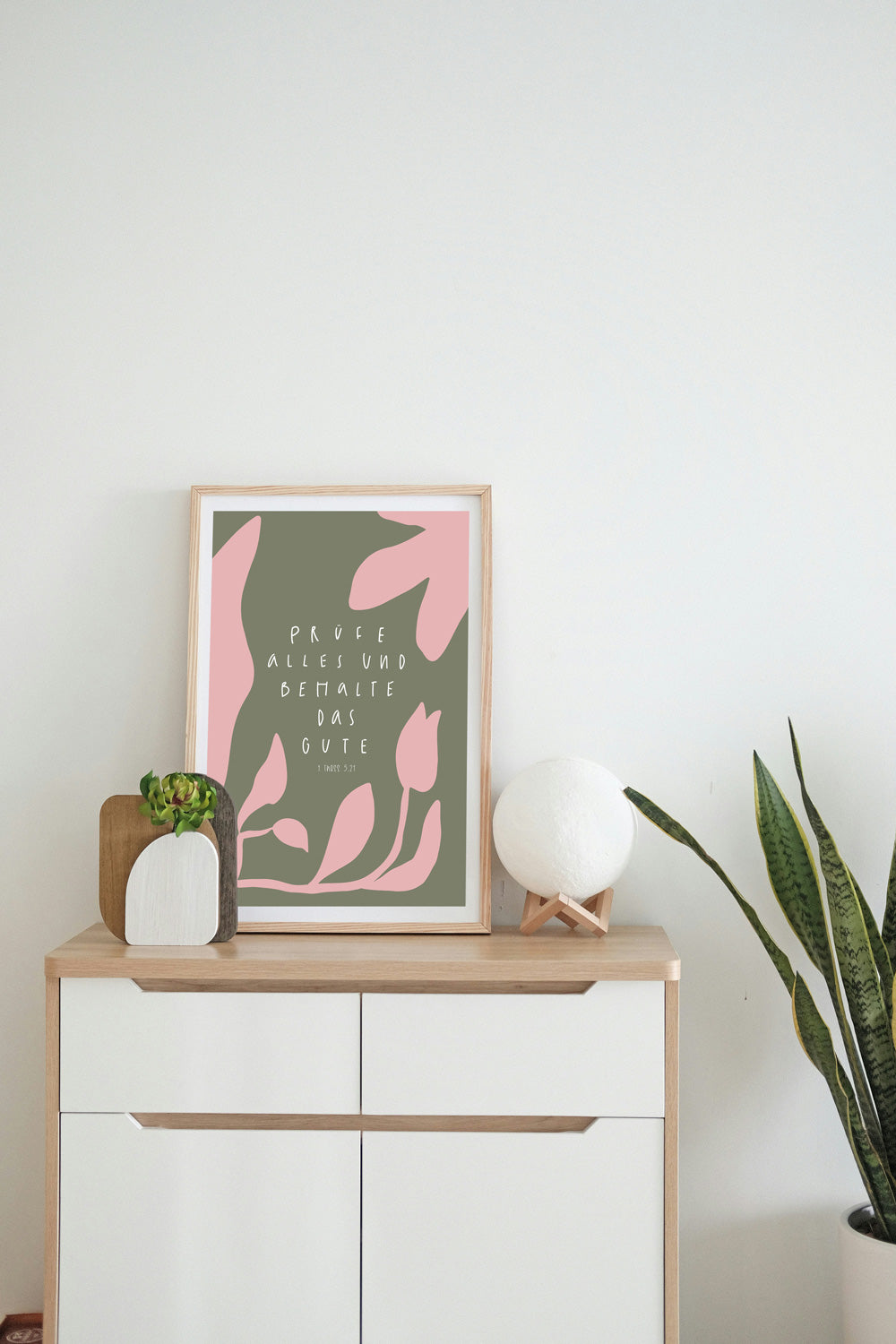 christliches Poster, Bibelversposter, christlicher onlineshop, lettersandbeauties, Jahreslosung 202, prüfe alles und behalte das Gute