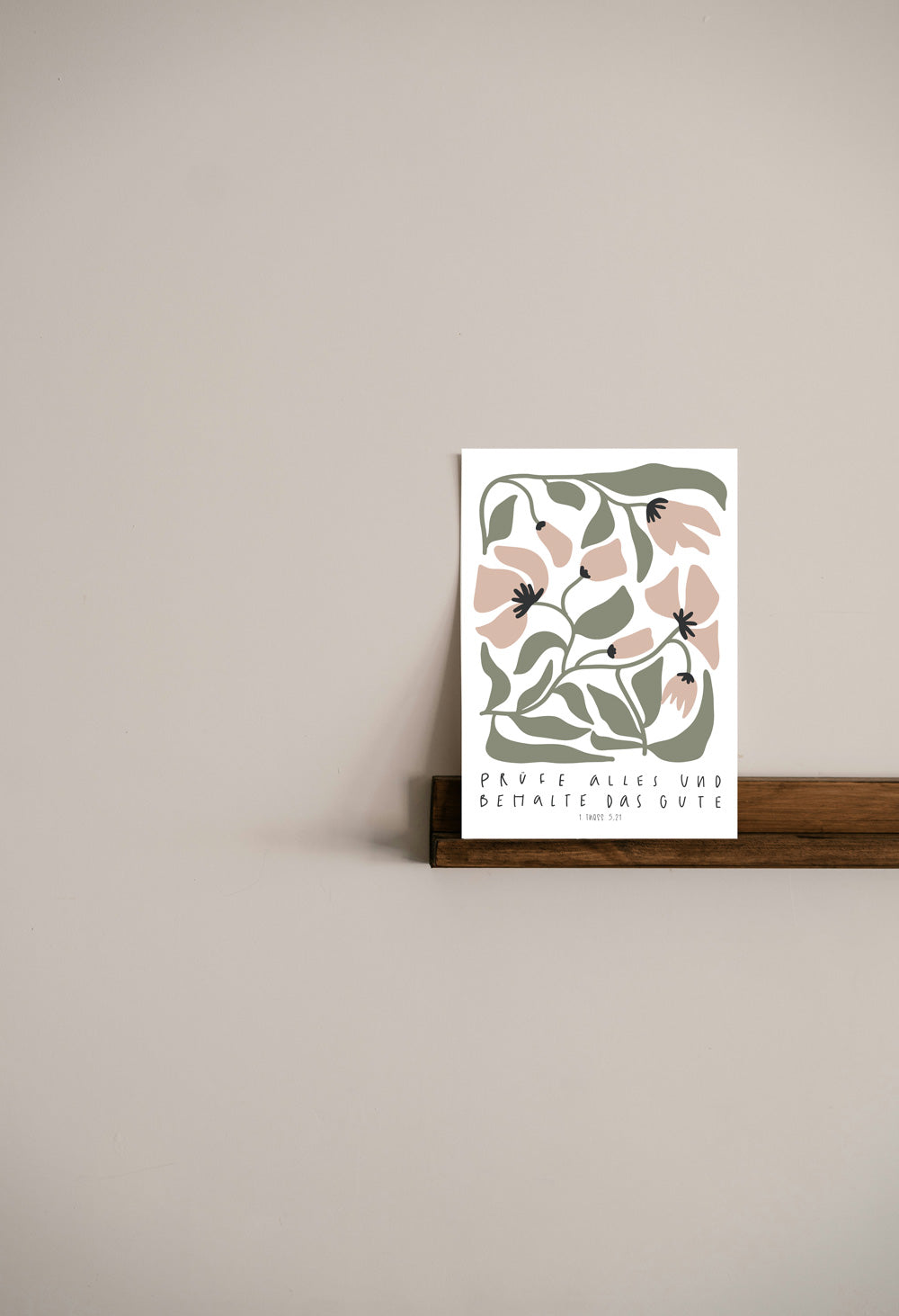 christliches Poster, Bibelversposter, christlicher onlineshop, lettersandbeauties, Jahreslosung 2025, prüfe alles und behalte das Gute