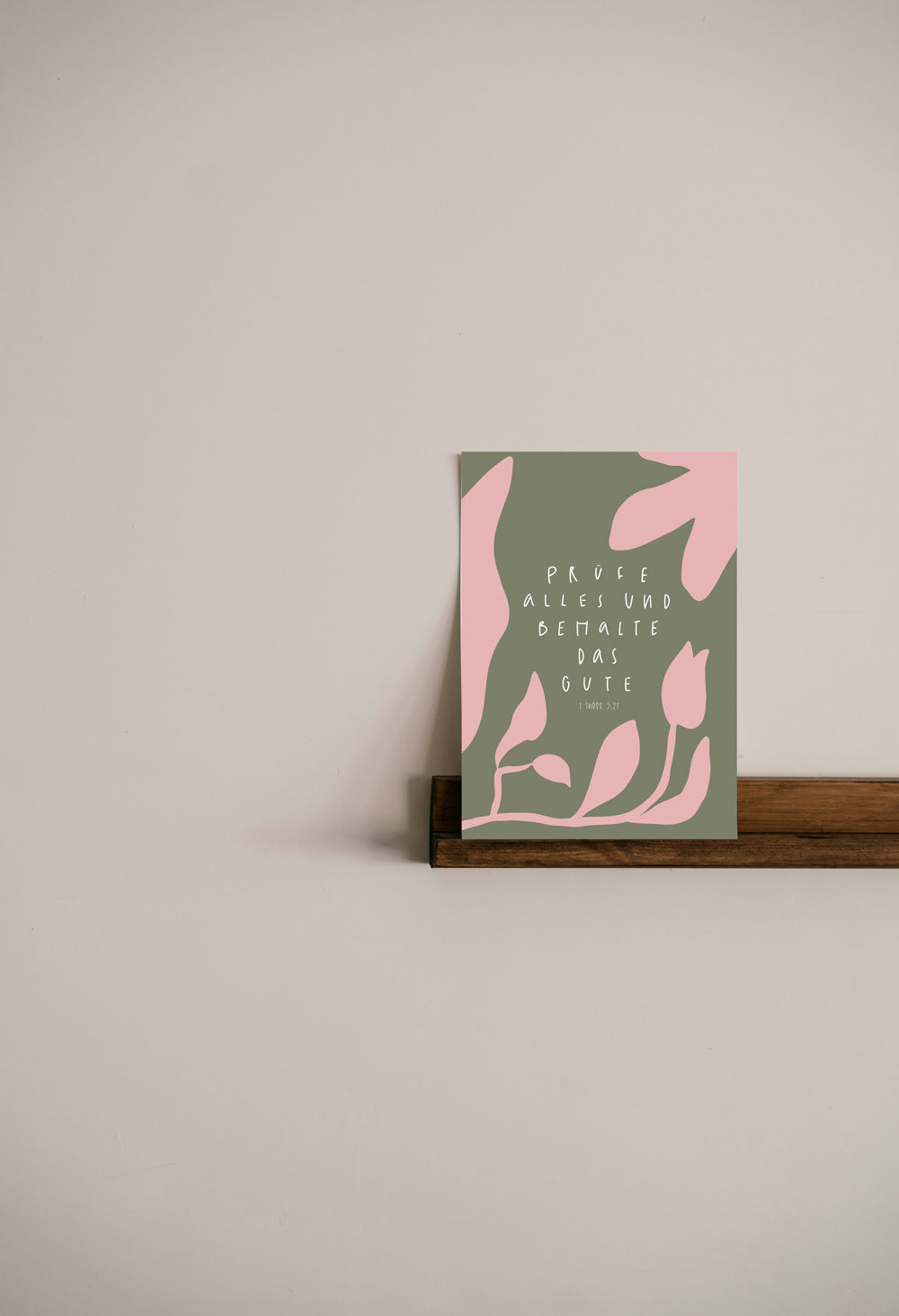 christliches Poster, Bibelversposter, christlicher onlineshop, lettersandbeauties, Jahreslosung 2025, prüfe alles und behalte das Gute