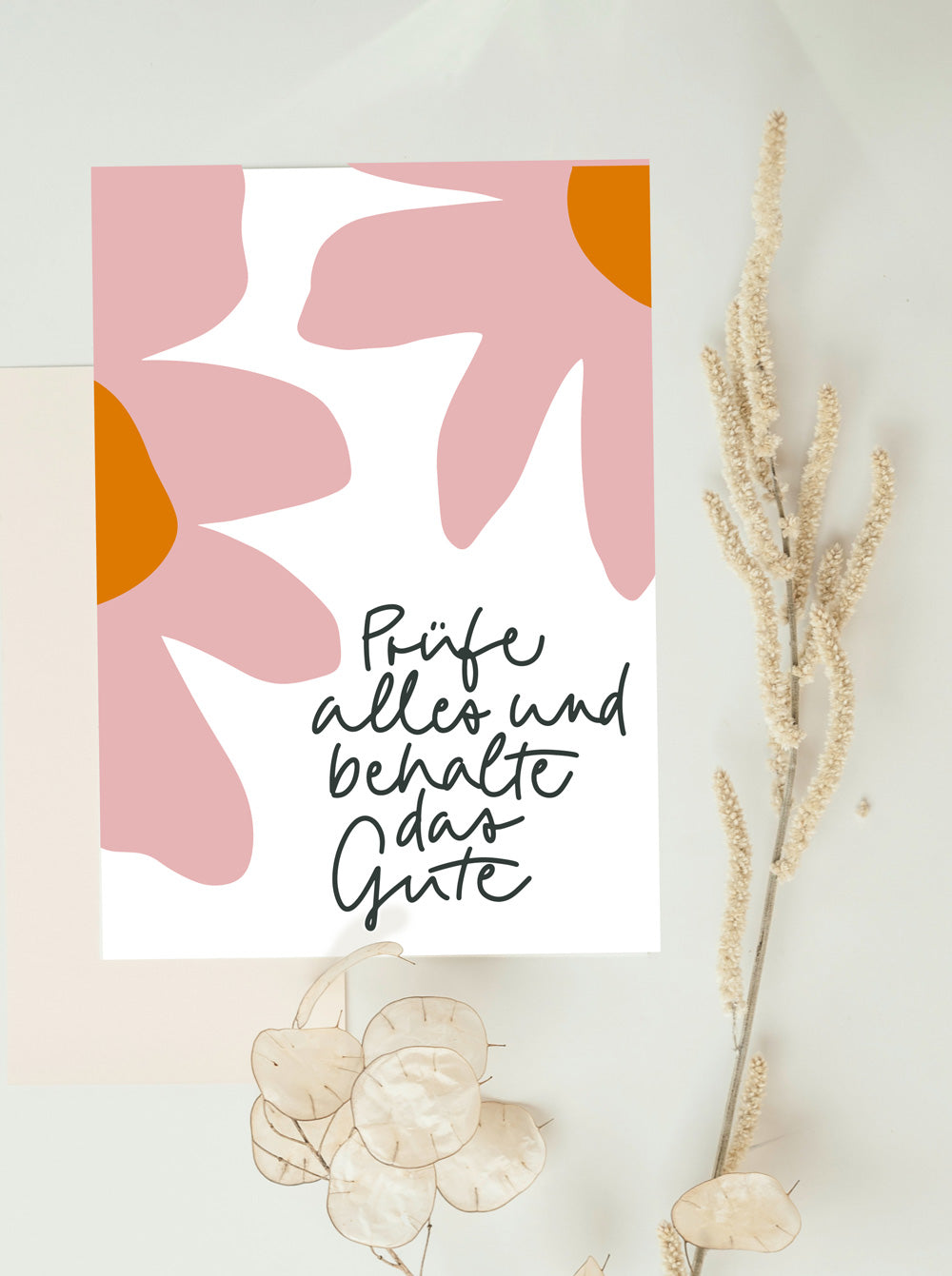 Jahreslosung 2025, Prüfe alles und behalte das Gute, Postkarten zur Jahreslosung, christliche Postkarten, Karten für die Gemeinde, Hauskreis, lettersandbeauties