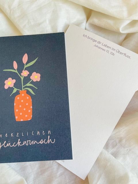 Karte - herzlichen Glückwunsch