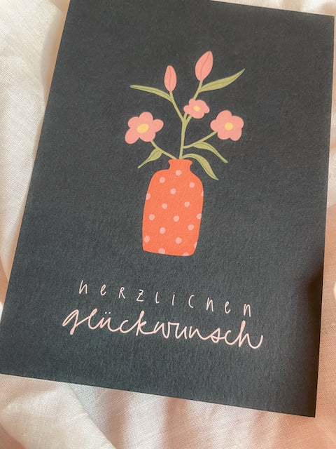 Karte - herzlichen Glückwunsch