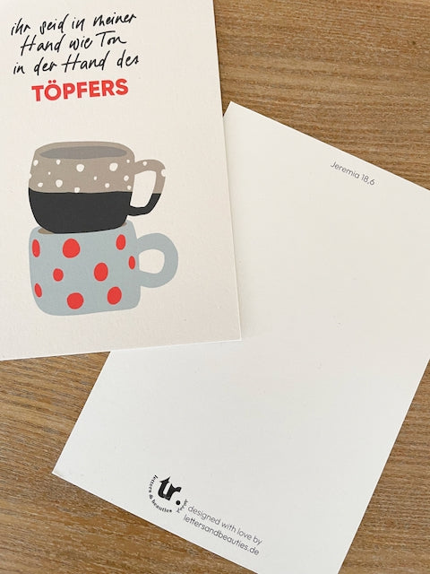 Karte "ihr seid in meiner Hand wie Ton"