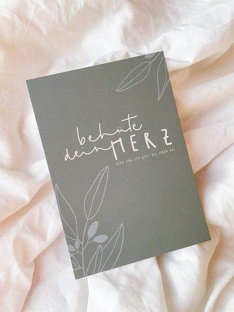 Postkarten mit Bibelvers, christliche Karte, christlicher shop, christliche Geschenke, lettersandbeauties, Behüte dein Herz