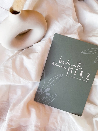 Postkarten mit Bibelvers, christliche Karte, christlicher shop, christliche Geschenke, lettersandbeauties, Behüte dein Herz