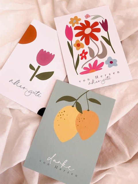 Kartenset "von Herzen"
