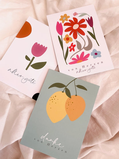 Kartenset "von Herzen"
