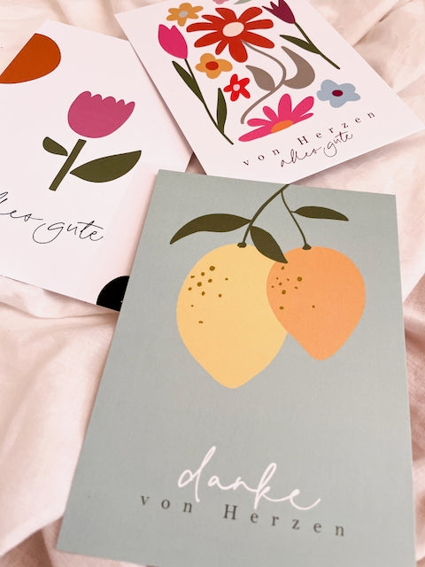 Kartenset "von Herzen"