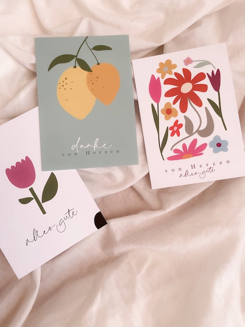 Kartenset "von Herzen"