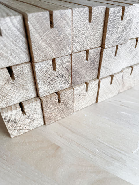 Kartenhalter, Eichenholz, Postkartenhalter, Ständer aus Holz für Postkarte, handmade