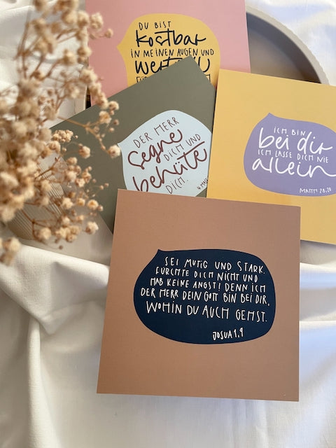 Affirmationskarten, Karten zur Konfirmation, Karten zur Taufe, Ermutigung, Bibelverskarten, christliche Geschenke, christlicher onlineshop, lettersandbeauties