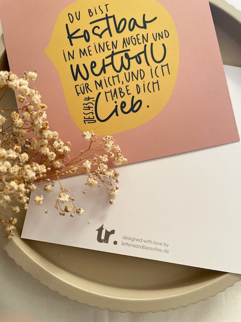 Affirmationskarten, Karten zur Konfirmation, Karten zur Taufe, Ermutigung, Bibelverskarten, christliche Geschenke, christlicher onlineshop, lettersandbeauties