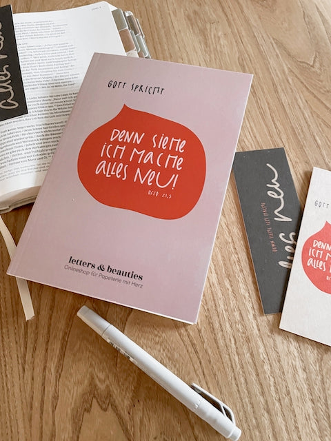 Notizheft "ich mache alles neu"