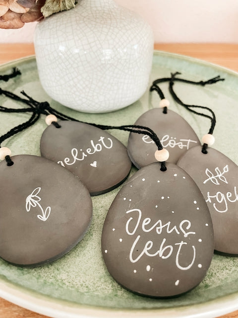 Oster-Anhänger-Set "Jesus lebt"