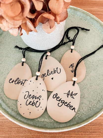Oster-Anhänger-Set "Jesus lebt"