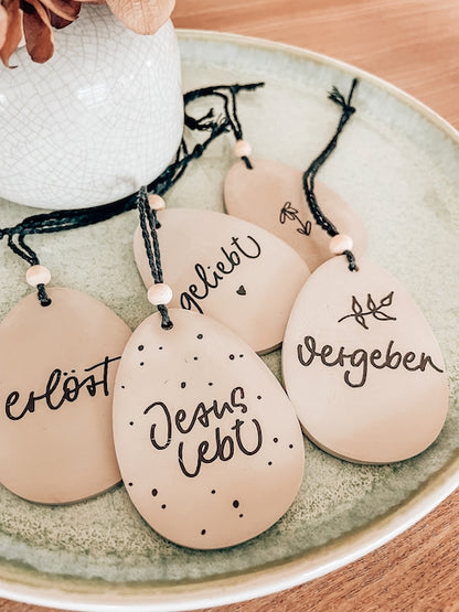 Oster-Anhänger-Set "Jesus lebt"