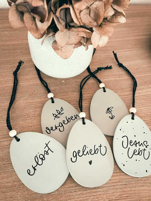 Oster-Anhänger-Set "Jesus lebt"