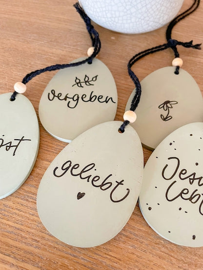 Oster-Anhänger-Set "Jesus lebt"