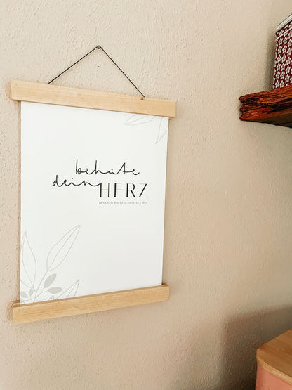Poster für Christen, christlicher shop, christliche Geschenke, lettersandbeauties,  christliche Poster, Ermutigung, Behüte dein Herz
