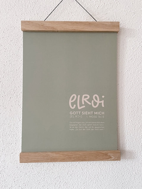Posterleiste aus Eiche