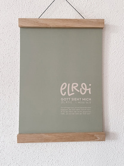 Posterleiste aus Eiche