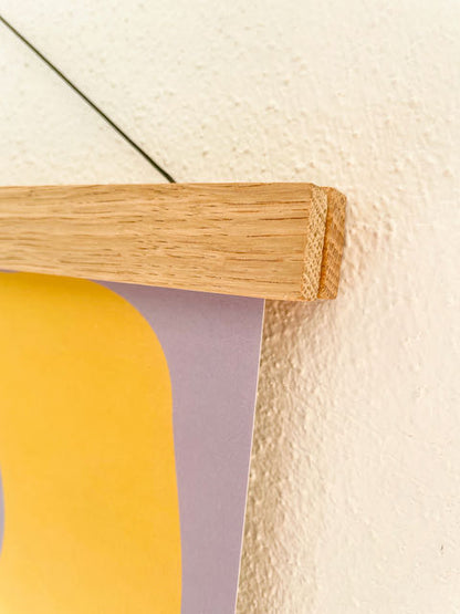 Posterleiste, Posterhalter, Holzleisten für Poster, Eiche, Magnetleisten