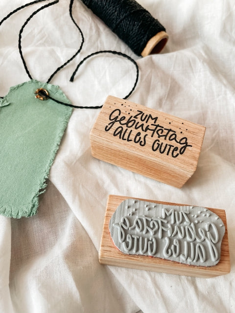 Stempel "zum Geburtstag alles Liebe"