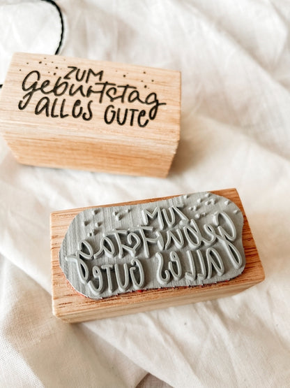 Stempel "zum Geburtstag alles Gute"